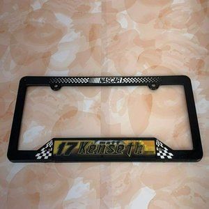 NASCAR license plate‎ black frame Matt Kenseth